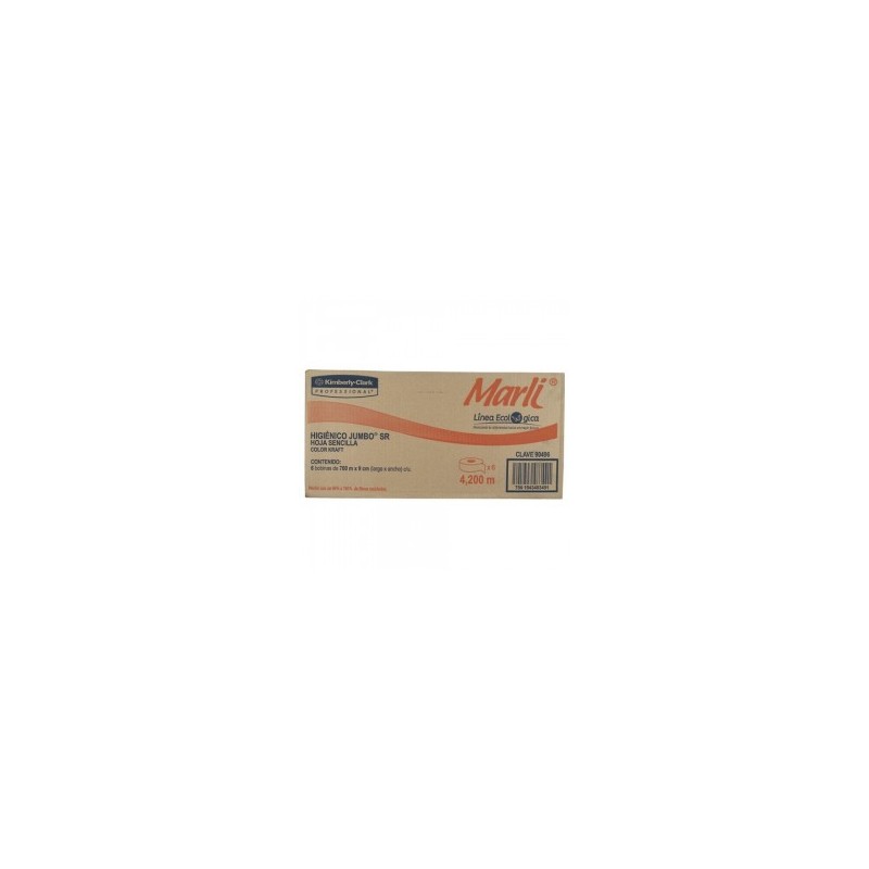 PAPEL HIGIENICO JUMBO SR MARLI ECOLOGICO 6/700 90496