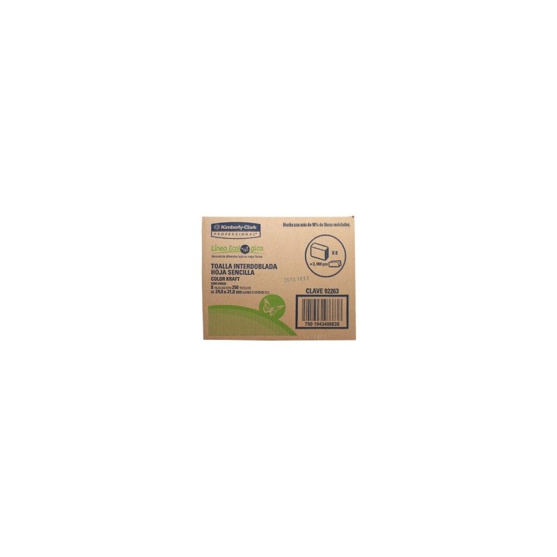 TOALLA INTERDOBLADA MARLI ECOLOGICA 8/250 92263