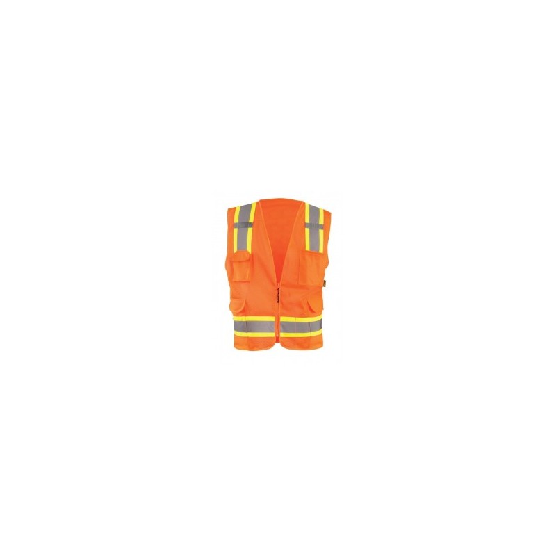 Chaleco de Alta Visibilidad Occunomix de Poliester Malla Naranja ECO-ATRNSM-O 1/1 127104