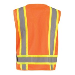Chaleco de Alta Visibilidad Occunomix de Poliester Malla Naranja ECO-ATRNSM-O 1/1 127104