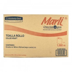 TOALLA EN ROLLO PARA MANOS MARLI ECOLOGICA 6/180 92244