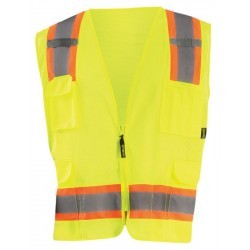 Chaleco de Alta Visibilidad Occunomix de Poliester Malla Amarillo ECO-ATRNSM-Y 1/1 127105