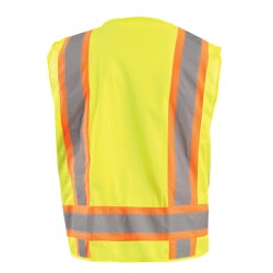 Chaleco de Alta Visibilidad Occunomix de Poliester Malla Amarillo ECO-ATRNSM-Y 1/1 127105