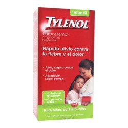 Tylenol 3.2 g/100 Ml  Suspensión Infantil Sabor Cereza 1/1 120 Ml  008817