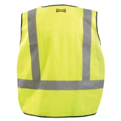 Chaleco de Alta Visibilidad Occunomix de Poliester Malla Amarillo LUX-PS-DOR-R 1/1 127107