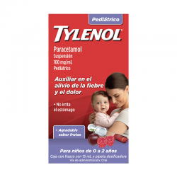 Tylenol 100 Mg /Ml Suspensión Pediátrica Sabor Cereza 15 Ml  1/1 008821