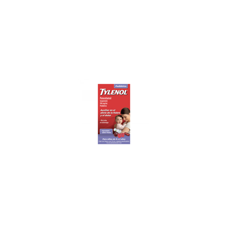 Tylenol 100 Mg /Ml Suspensión Pediátrica Sabor Cereza 15 Ml  1/1 008821
