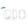 SECADOR DE MANOS FUTURA INOXIDABLE BRILLO PULSADOR 1/1 AA15126