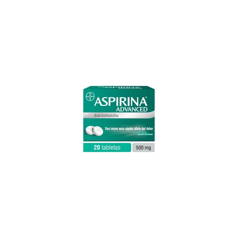 Analgésico Aspirina Advanced Acido Acetilsalicílico 500 Mg  1/20 849830