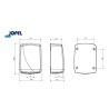 SECADOR DE MANOS FUTURA INOXIDABLE BRILLO ÓPTICO  1/1 AA16126