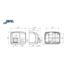 SECADOR DE MANOS ÍBERO INOXIDABLE BRILLO PULSADOR JOFEL  1/1 AA91126