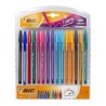 Plumas Bic Cristal Intenso Fashion Punto Grueso Colores Surtidos 1/12 Piezas 81992