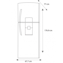Refrigerador Mabe Top Mount con Display Táctil RME1436ZMFX0 de 14 Pies Cúbicos 1/1 241604