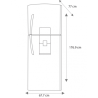 Refrigerador Mabe Top Mount con Display Táctil RME1436ZMFX0 de 14 Pies Cúbicos 1/1 241604