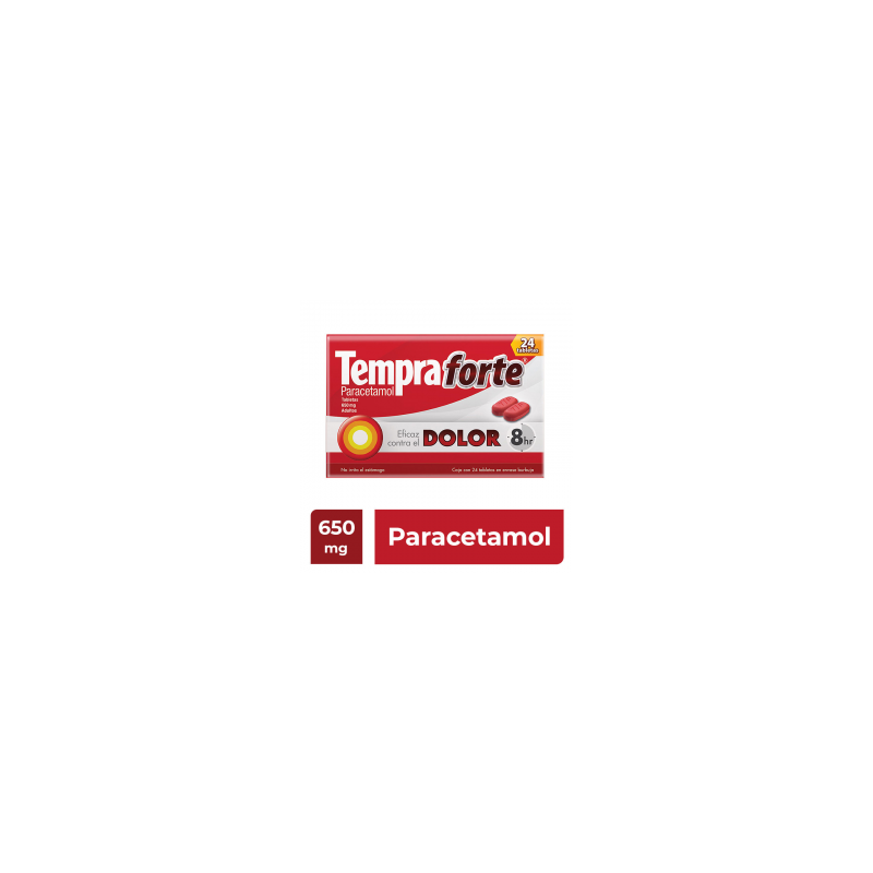 Tempra Forte Adultos 650 Mg 1/24 545250