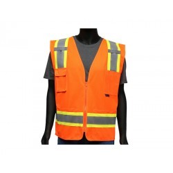 Chaleco de Alta Visibilidad West Chester de Polyester Solido Naranja 47216 1/1 127124