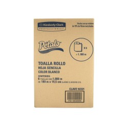 TOALLA EN ROLLO PARA MANOS PETALO 6/180  92221
