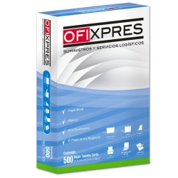 Caja de Papel Multiusos Ofixpres Carta Blanco 75 gr 10/500 Hojas c/u 61324