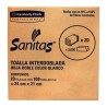 TOALLA INTERDOBLADA SANITAS 20/100 92231