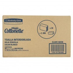 TOALLA INTERDOBLADA KLEENEX TAD 20/100 92230