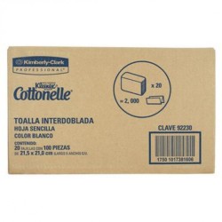 TOALLA INTERDOBLADA KLEENEX TAD 20/100 92230
