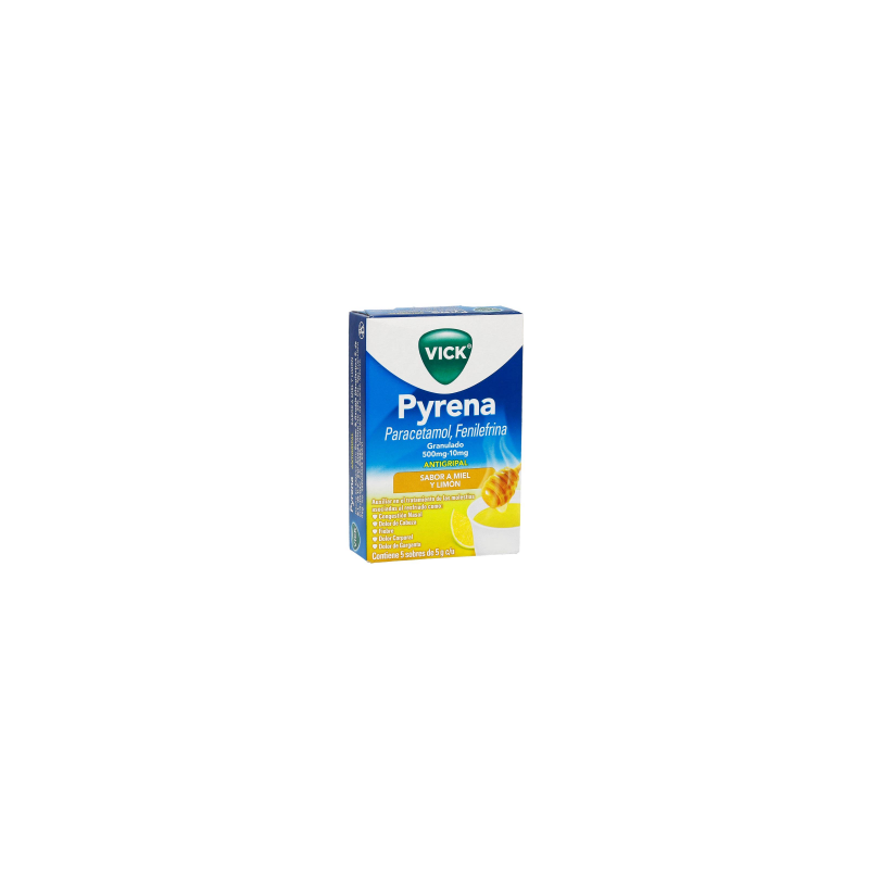 Antigripal Vick Pyrena Sabor Miel y Limón 5g  1/10 168889
