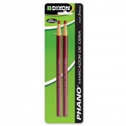 Marcador de Cera Dixon Phano Rojo 2 Piezas 1/2  20974