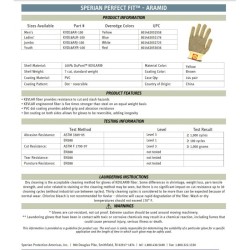 Guantes Resistentes a Cortes de Kevlar Honeywell KVD18AYR-100 1/2 13809