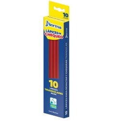 Lápiz Checador Norma Rojo 1/10 Piezas 284
