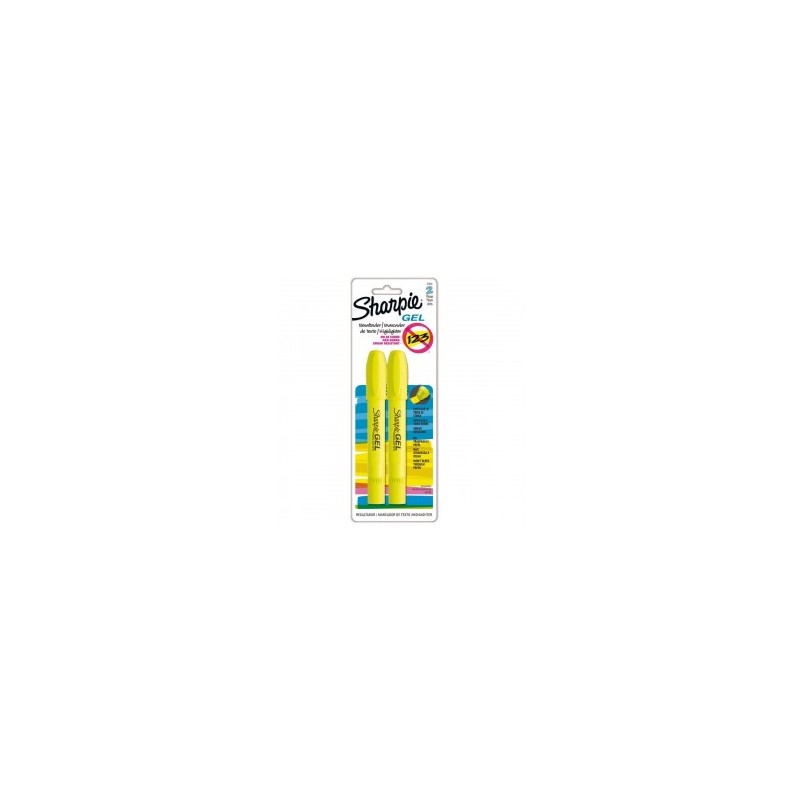 Marcatextos Sharpie Gel Amarillo 1/2 piezas 52188
