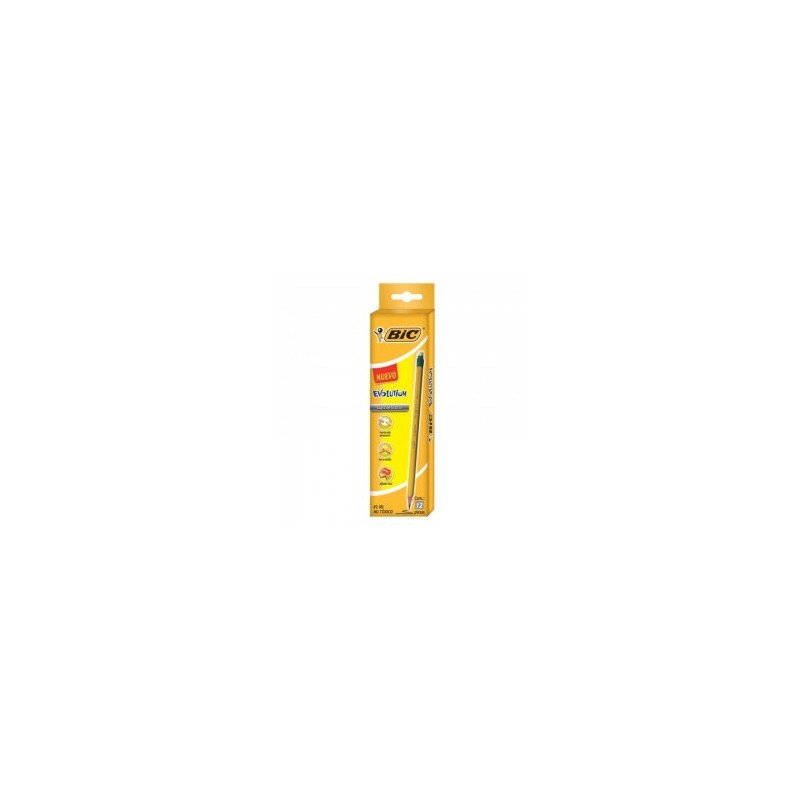 Lápiz Bic Evolution Amarillo 1/12 piezas 66818