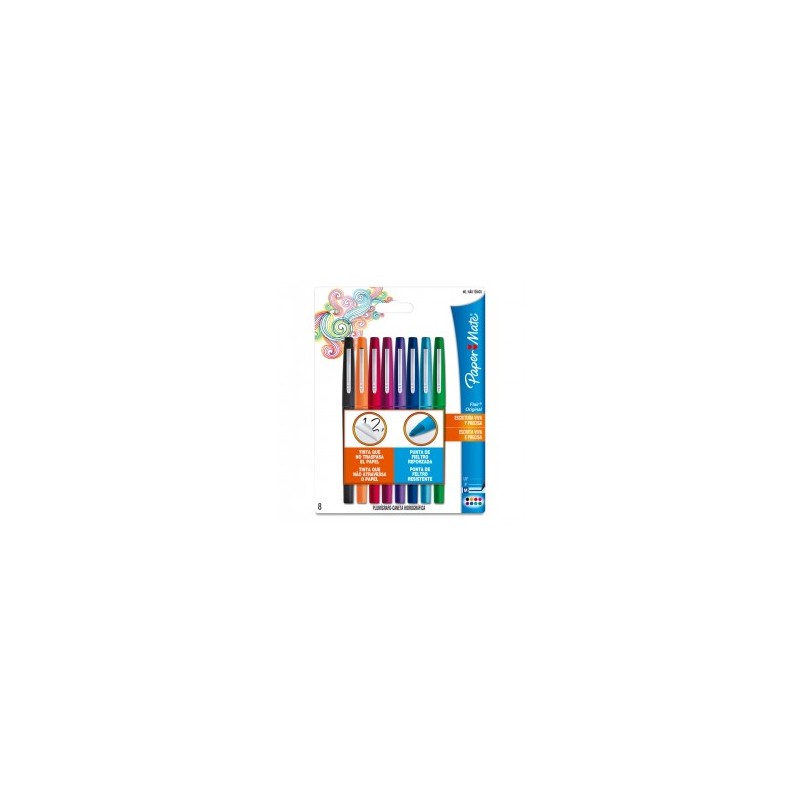 Marcadores de Colores Flair Paper Mate 1/8 Piezas 61850