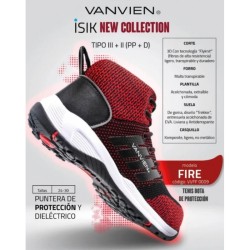 Tenis de Seguridad Dieléctricos Vanvien Fire VVFF 0009 1/2 148106