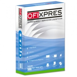 Papel Bond Ofixpres Carta Blanco 75 gr 10 paquetes 1/500 hojas 61324