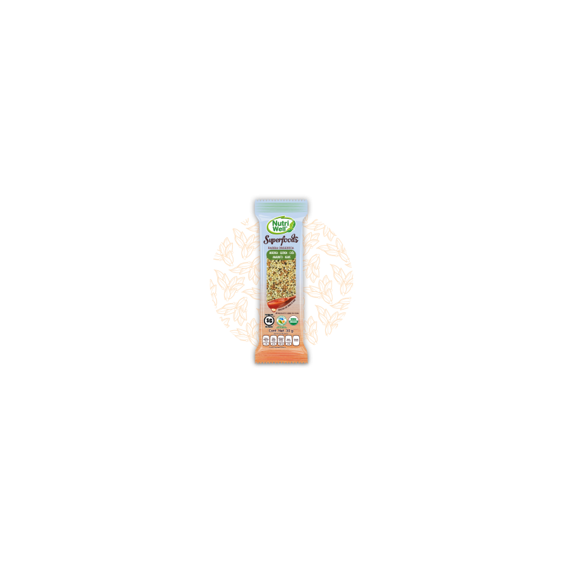 BARRAS ORGANICAS SUPERFOODS DE 30 GMS NUTRIWELL 1/16 636277