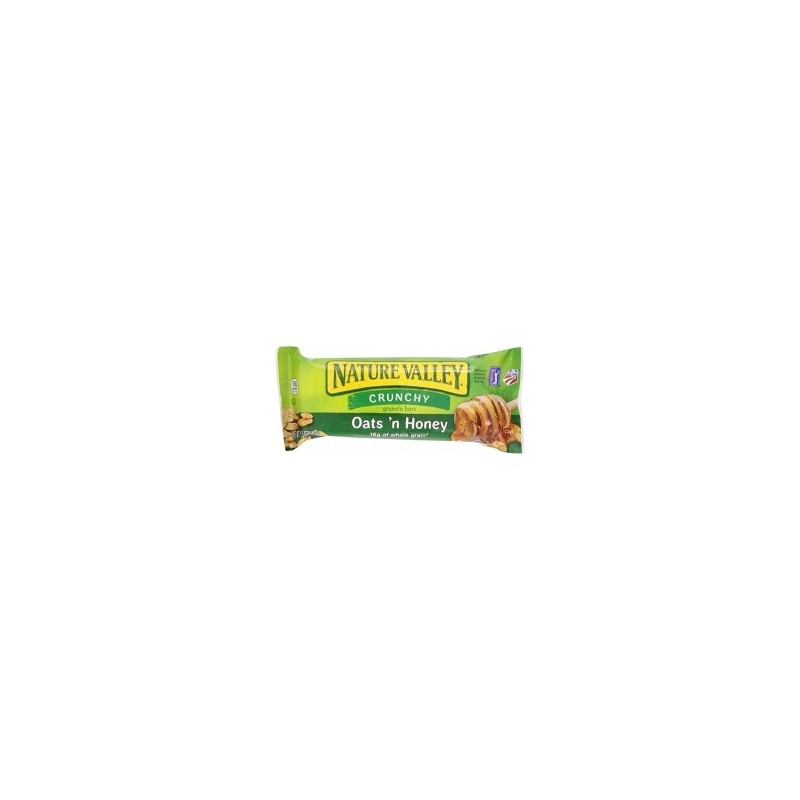 BARRAS DE GRANOLA CON AVENA Y MIEL CRUNCHY 21 GMS NATURE VALLEY 1/60 596930