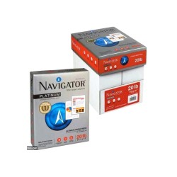 Paquete de Papel Bond Navigator Platinum Carta Blanco 75 gr 1/500 Hojas 46086
