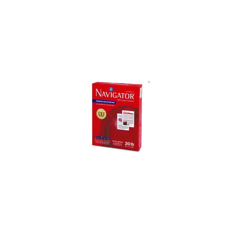 Paquete de Papel Bond Navigator Multipurpose Carta Blanco 75 gr 1/500 Hojas 46085