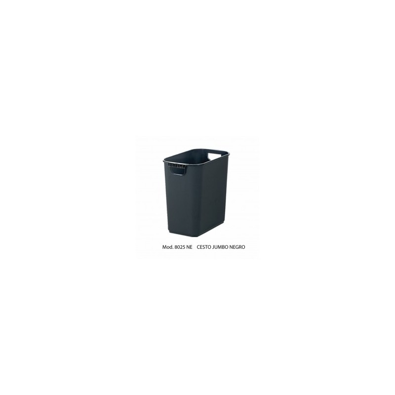 BOTE DE BASURA SABLON JUMBO RECTANGULAR 1/26 L 8025 NE