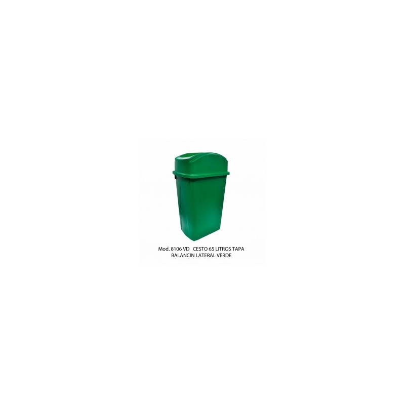 BOTE DE BASURA SABLON  CON BALANCIN 1/65L 08106 VD