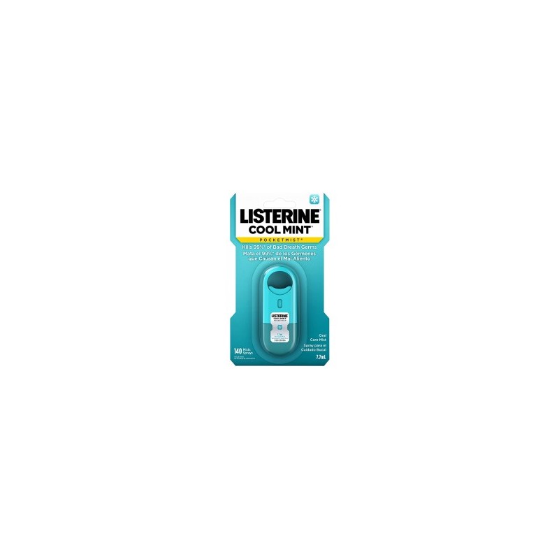 Enjuague Bucal Listerine Pocketmist Spray Cool mint 7.7 Ml 1/1 339017