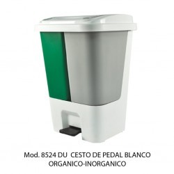 BOTE DE BASURA SABLON  ORGANICO INORGANICO 1/17L 08524 DU