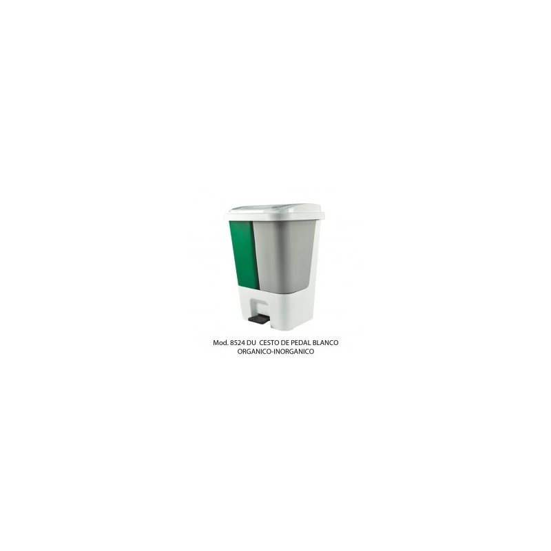 BOTE DE BASURA SABLON  ORGANICO INORGANICO 1/17L 08524 DU
