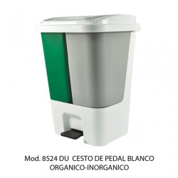BOTE DE BASURA SABLON  ORGANICO INORGANICO 1/17L 08524 DU