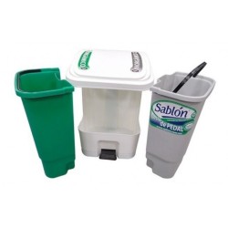 BOTE DE BASURA SABLON  ORGANICO INORGANICO 1/17L 08524 DU