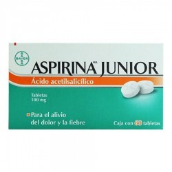 Analgésico Aspirina Junior Acido Acetilsalicilico 100 Mg  1/60 849422