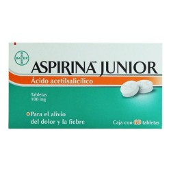 Analgésico Aspirina Junior Acido Acetilsalicilico 100 Mg  1/60 849422
