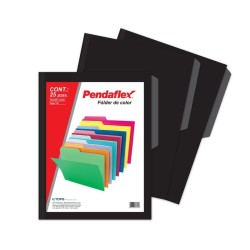 Folder Negro Tamaño Carta Pendaflex 25 Piezas 1/25 61421