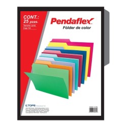 Folder Negro Tamaño Carta Pendaflex 25 Piezas 1/25 61421