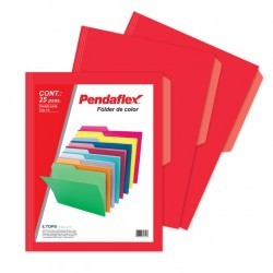 Folder Rojo Tamaño Carta Pendaflex 25 Piezas 1/25 61417